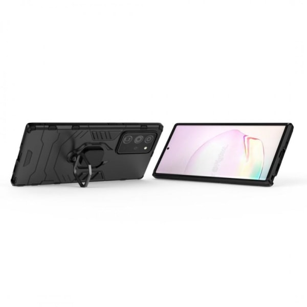 Samsung Note 20 Ultra Shockproof veske med ThinArmor ringholder Black