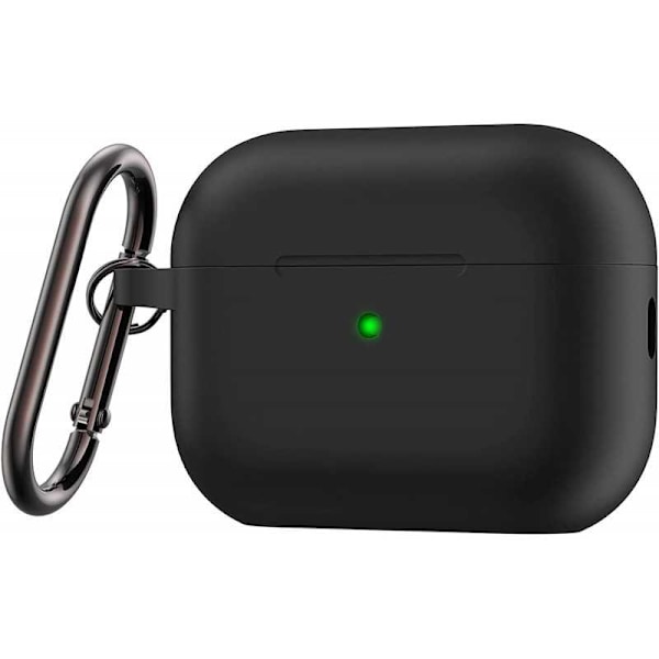 Airpods Pro 2 Skyddsfodral i Silikon med Karbinhake Vit