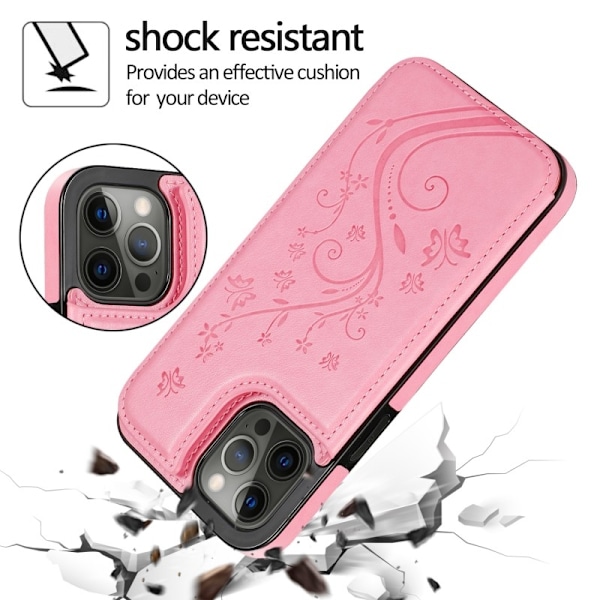 iPhone 11 Pro Max Stöttåligt Skal Korthållare 3-FACK Flippr V2 - Lila