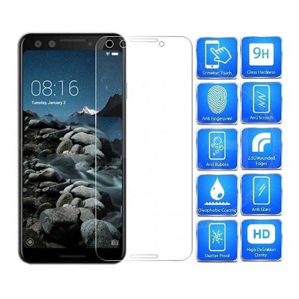 Google Pixel 3 Karkaistu lasi 0,26 mm 2,5D 9H Transparent