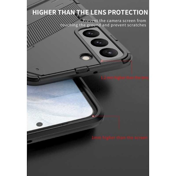 Samsung S22 Plus Stöttåligt Skal med Kickstand ThinArmor V2 Orange