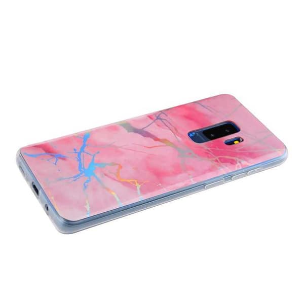 Samsung S9 Plus Stötdämpande Marmorskal Lazr Vit