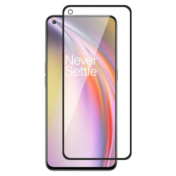 2-PACK OnePlus Nord 2 5G FullFrame 0,26 mm 9H hærdet glas Transparent