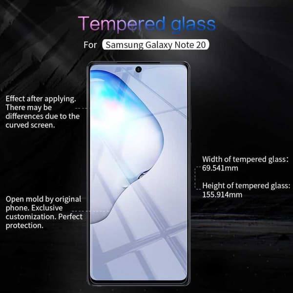 2-PACK Samsung Note 20 Härdat glas 0.26mm 2.5D 9H Transparent