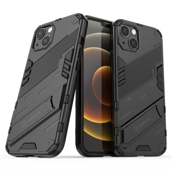 iPhone 14 Iskunkestävä kotelo jalustalla ThinArmor V2 Orange