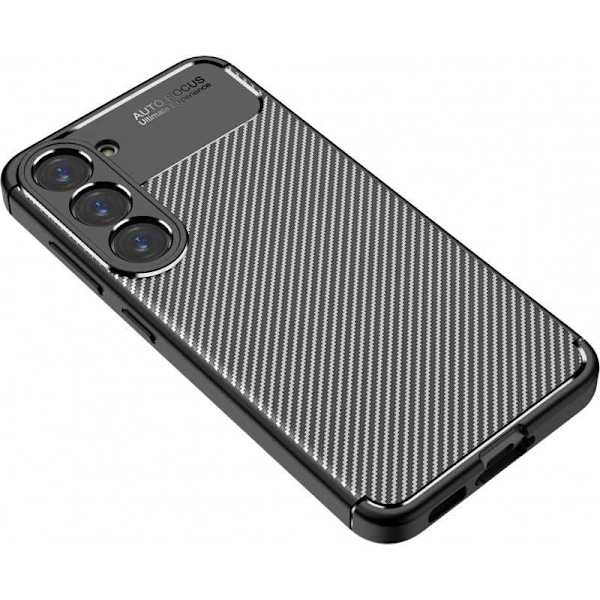 Samsung S23 Iskunkestävä ohut kansi FullCarbon V4 Black