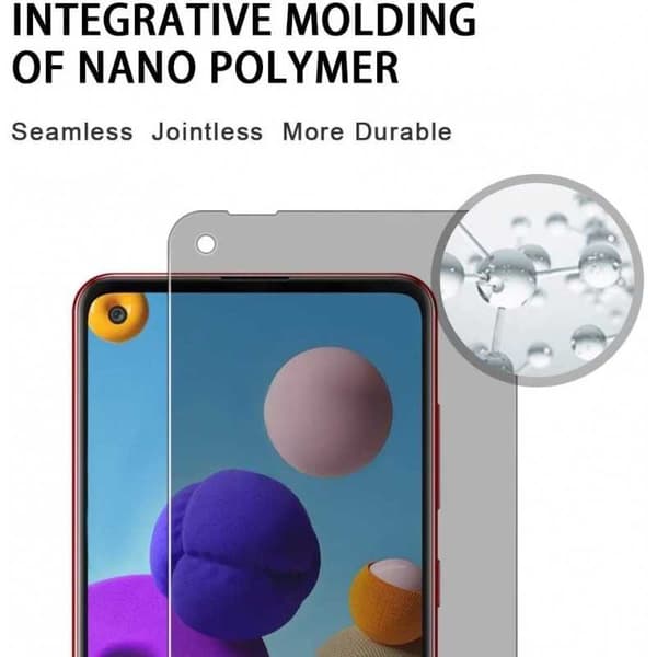 Samsung A21s Privacy Härdat glas 0.26mm 2.5D 9H Transparent