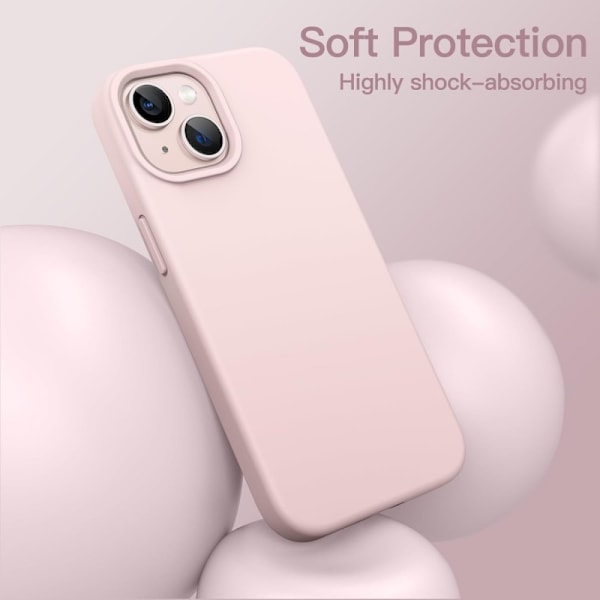 Gummibelagt stødsikker etui iPhone 13 Mini - Pink