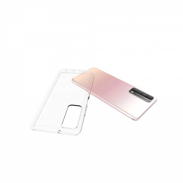 Huawei P Smart 2021 stødabsorberende silikonecover Enkelt Transparent