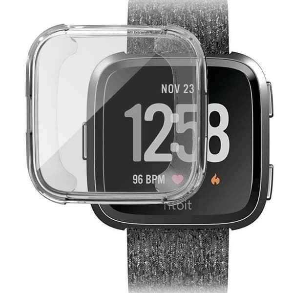 Heltäckande Ultratunn TPU Skal Fitbit Versa Liquid Transparent