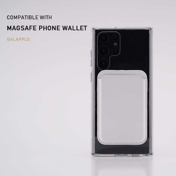 Samsung S23 Ultra läpinäkyvä iskunvaimenninkotelo, MagSafe-yhteensopiva Transparent