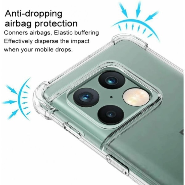 OnePlus 10 Pro stødabsorberende silikoneskal Shockr Transparent