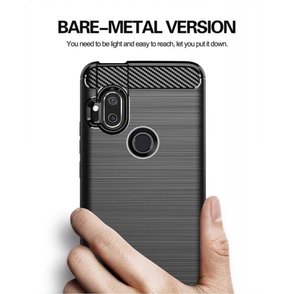 Motorola One Hyper Shockproof Shell SlimCarbon Black