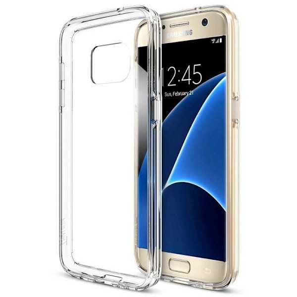 Samsung S7 Stöttåligt Genomskinligt Skal Simple Transparent