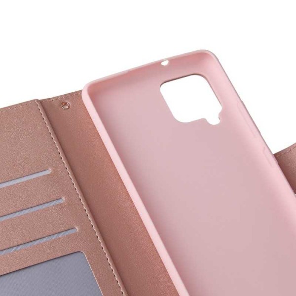 Samsung A12 5G Trendikäs lompakkokotelo Sparkle 4-FACK Pink