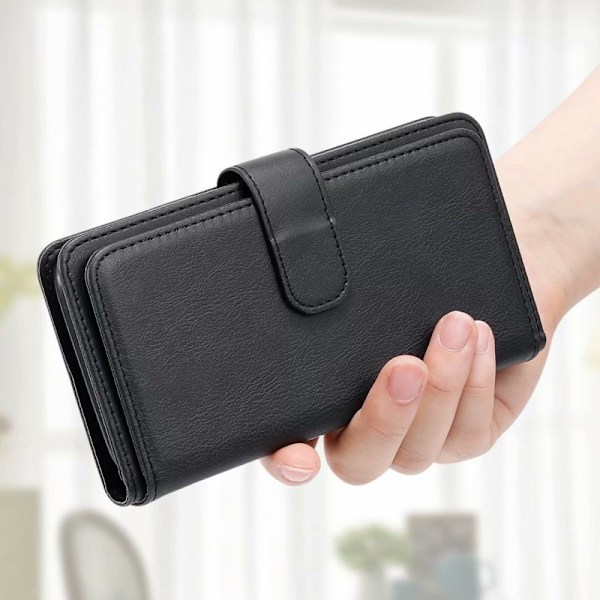 Samsung A10 Wallet Case med 11-bakker Array V2 Black