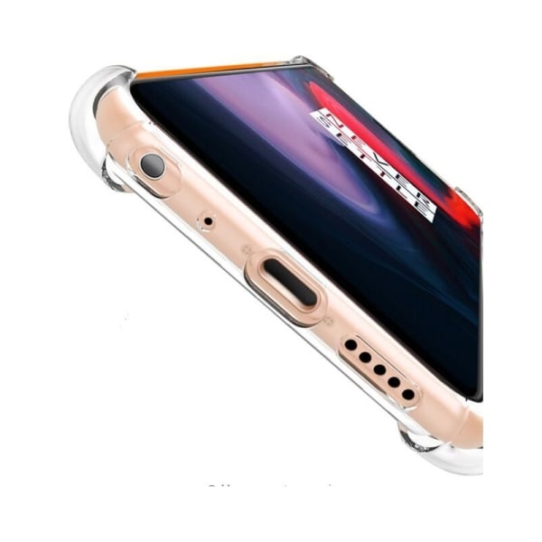 OnePlus 6 stødabsorberende silikoneskal Shockr Transparent