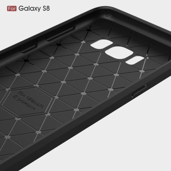 Samsung S8 Iskunkestävä Iskunvaimennuskuori SlimCarbon Svart