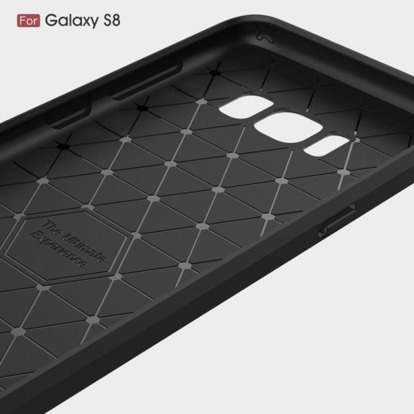 Samsung S8 Støtsikker støtdempertrekk SlimCarbon Svart