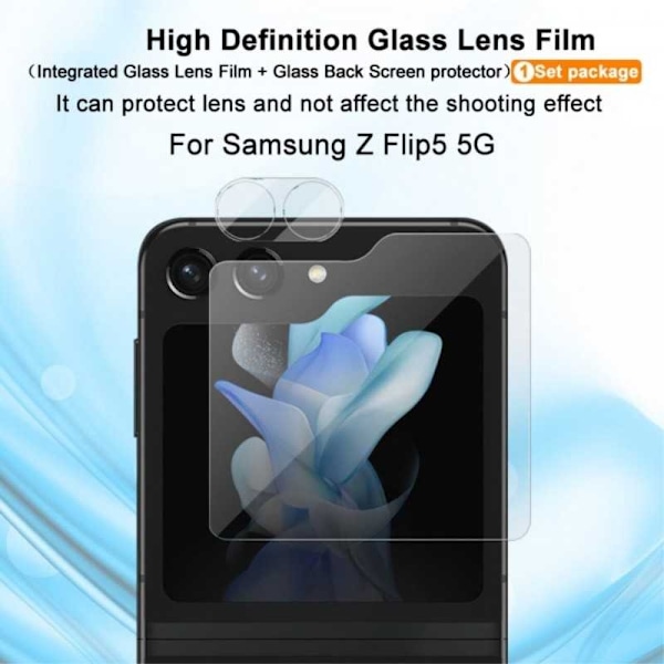 Samsung Z Flip 5 5G Skydd Linsskydd Kameraskydd Transparent