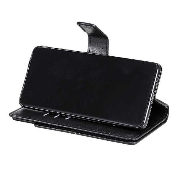 Samsung S23 Ultra Praktisk Plånboksfodral med 12-Fack Array V4 Svart