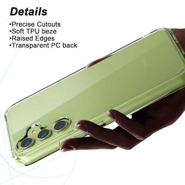 Samsung A34 5G stødabsorberende blødt cover Simple® Transparent