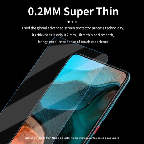 Xiaomi Poco F2 Pro Härdat glas 0.26mm 2.5D 9H Transparent