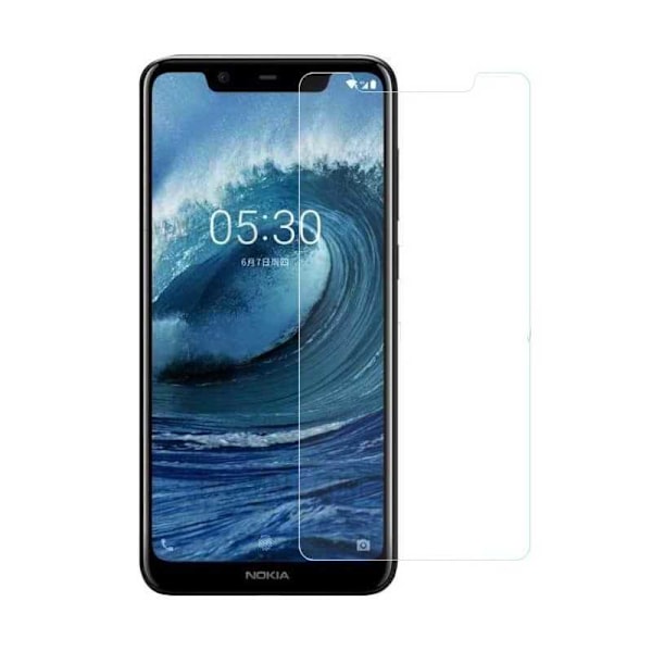 Nokia 5.1 Plus Härdat glas 0.26mm 2.5D 9H Transparent