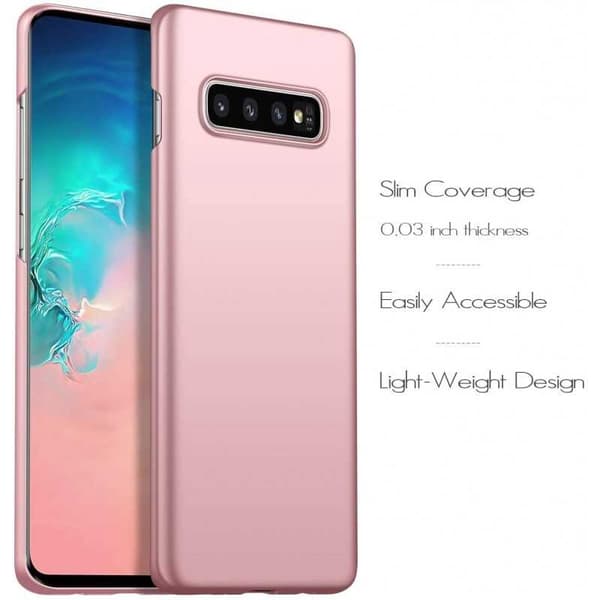 Samsung S10 Tunt Lätt Skal Basic V2 Rosenguld Rosa guld