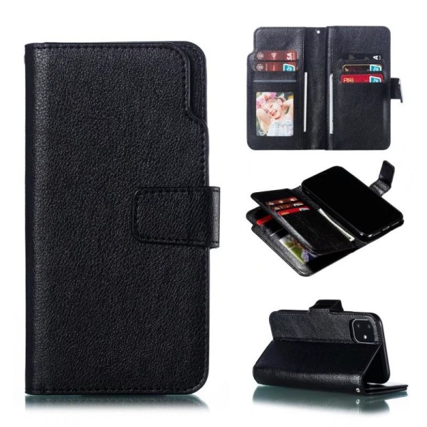 Iphone 12 / 12 Pro praktisk lommebokveske med 12-Pocket Array V4 Black