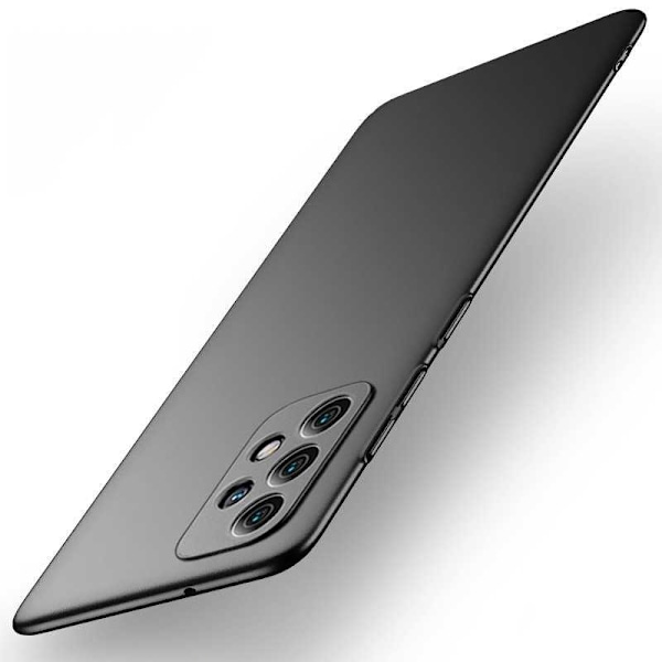 Samsung A33 5G Erittäin ohut kumipinnoitettu mattamusta Cover Basic V2 Black