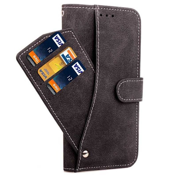 iPhone XS Max Praktisk Plånboksfodral med 7-FACK Pharah Svart