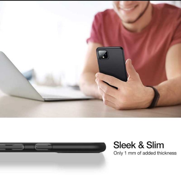 Google Pixel 4 XL Ultra Thin Matte Black Cover Basic V2 Black