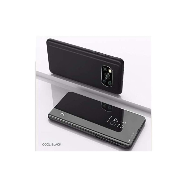 Xiaomi Poco X3 NFC Smart Flip Case Clear View Seisova V2 Rocket Black