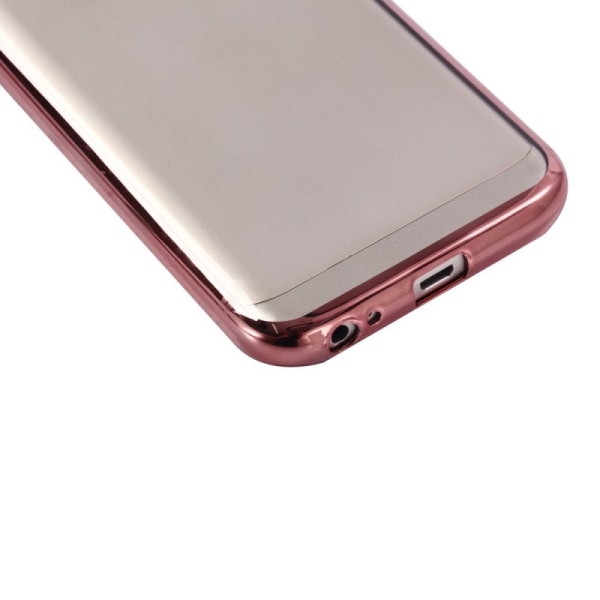 Samsung J5 2017 stødabsorberende gummicover Pink gold