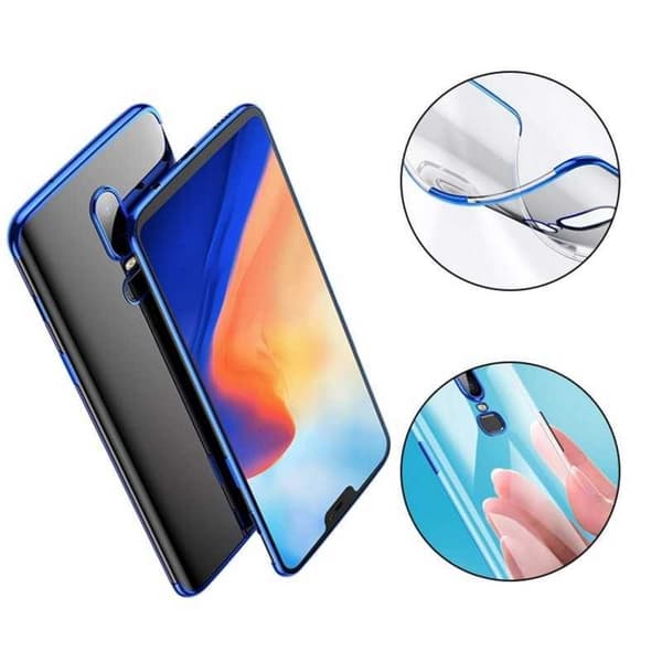 OnePlus 6 Stötdämpande Gummiskal Svart