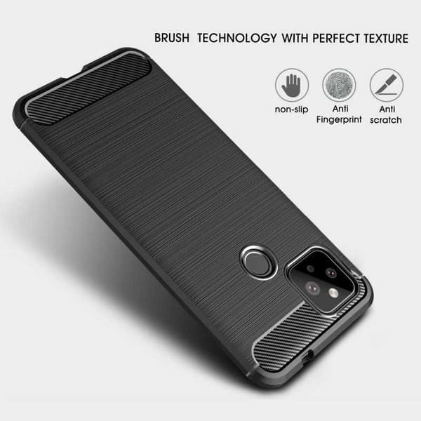 Google Pixel 4a 5G Iskunkestävä SlimCarbon Black