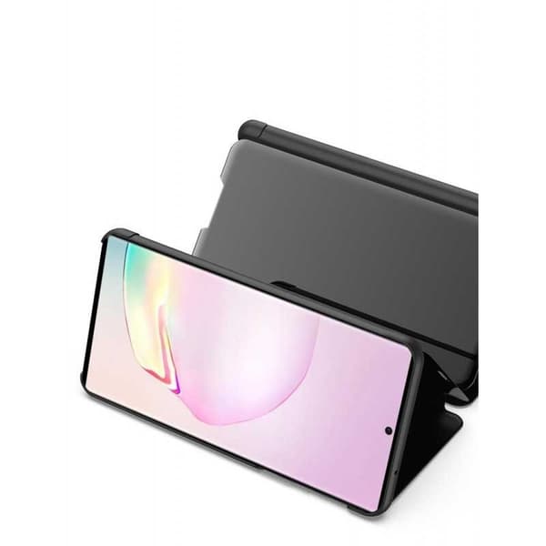 Samsung Note 20 Smart Flipfodral Clear View Standing V2 Rocket Svart