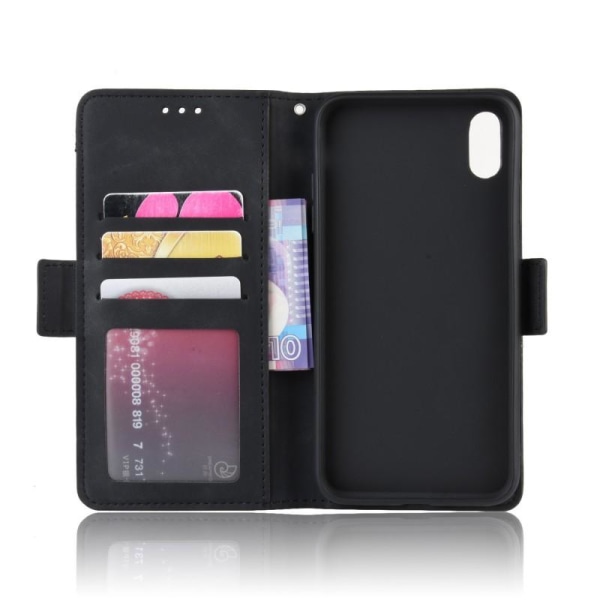 iPhone XS Max -lompakkokotelo, PU-nahkainen 6-taskuinen Winston Black