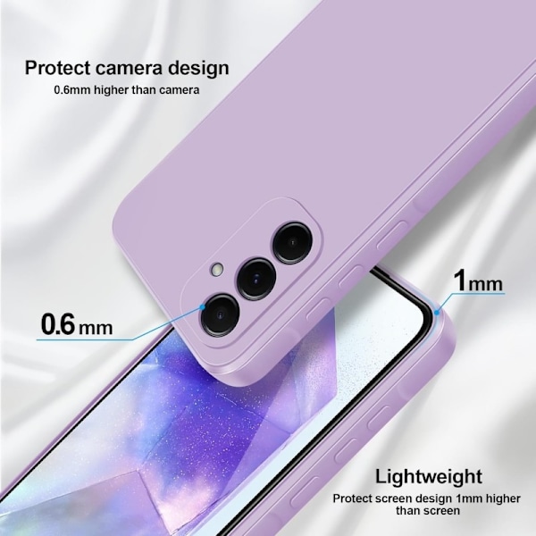 Samsung A25 5G kumoitu Matte Shell Liquid - Lila