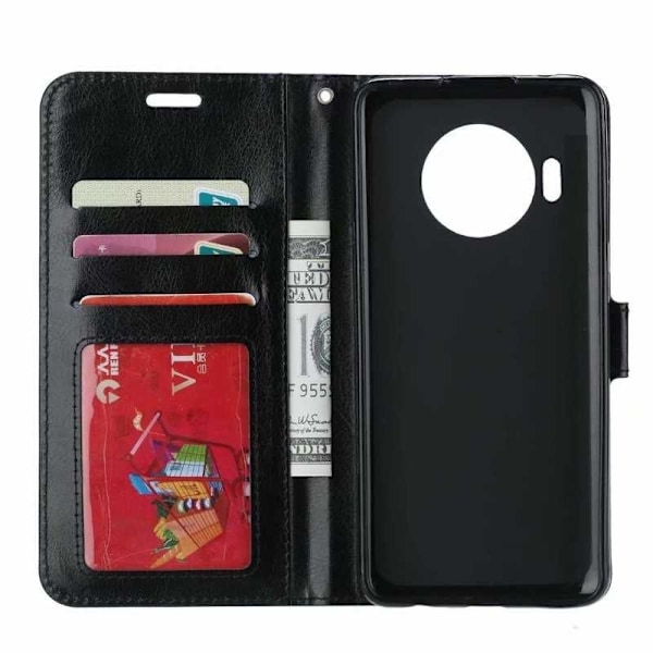 Nokia 8.3 Wallet Case PU-nahkainen 4-tasku Black