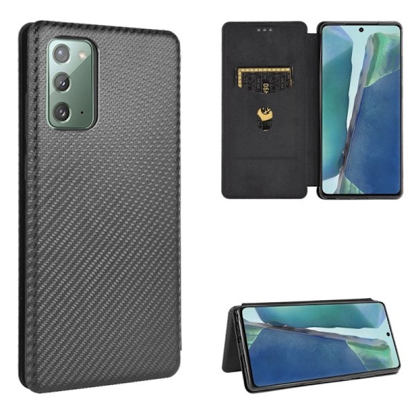 Samsung Note 20 Flipfodral Kortfack CarbonDreams Svart