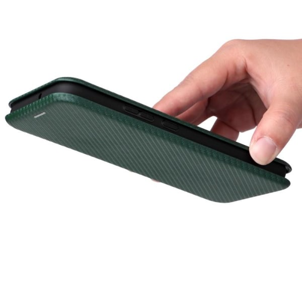 Samsung S22 Flip Case -korttipaikka CarbonDreams Grön