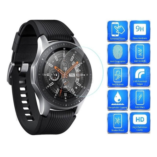2-PACK Samsung Galaxy Watch 42mm LTE Härdat Glas Transparent