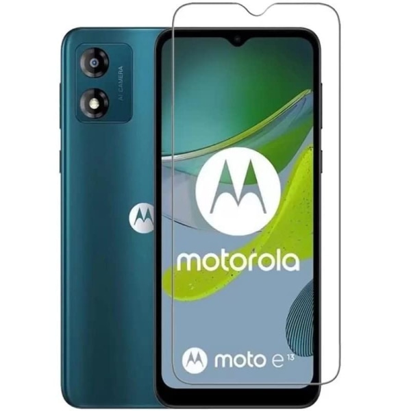 2-PACK Motorola Moto E13 Hærdet glas 0,26 mm 2,5D 9H Transparent