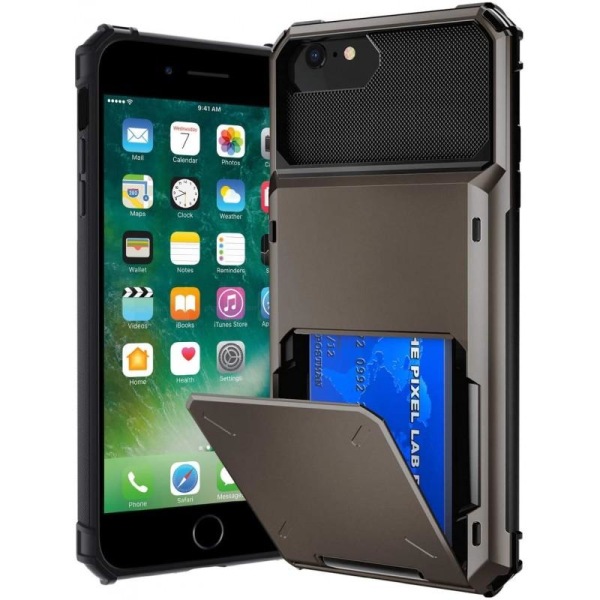 iPhone 6S/7/8/SE 2020 Støtsikker veske med Void-kortspor Black
