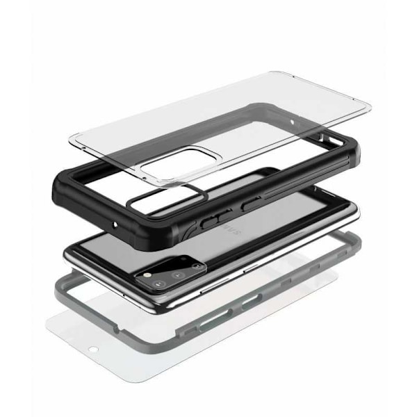 Samsung S20 Plus Heltäckande Premium 3D Skal ThreeSixty Transparent