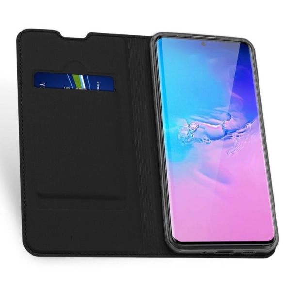 Samsung S20 Ultra Exclusive Flip Case Smooth-kortspor Black