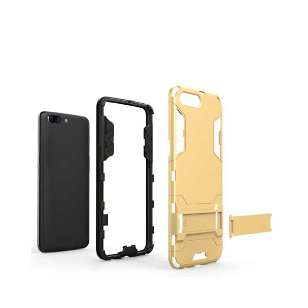 OnePlus 5 Iskunkestävä suojus jalustalla ThinArmor Svart