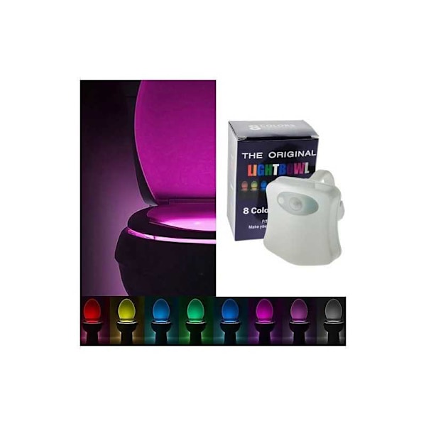 WC-valaistus LED eri värejä White